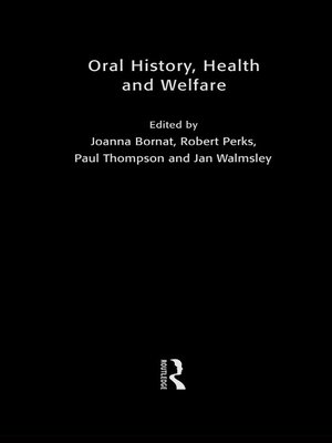 cover image of Oral History, Health and Welfare